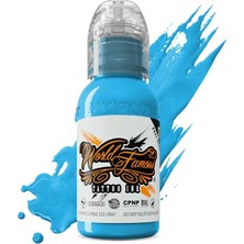 World Famous Tattoo Ink World Famous Ink Light Wave Açık Mavi Dövme Boyası 1oz - 30ML