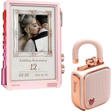 Lovelock Ses Kayıt Özellikli Bluetooth Hoparlör ve Times Frame Akıllı Dijital Çerçeve Hediye