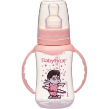 Babytime Pp Kiraz Uçlu Kulplu Biberon 150 ml 1 Numara 0-6 Ay BT070 Pembe