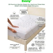 Evony Ultra Soft Sessi̇z 70X110 cm Sıvı Geçi̇rmez Fi̇tted Yatak Koruyucu Alez