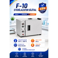 Tagesan F-10 Dijital Sterilizasyon Cihazı | 10 Litre Dijital Kuru Hava Sterilizatörü, Kuaför, Güzellik Merkezi ve Klinik Kullanımına Uygun