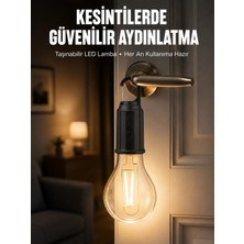 Ozka Concept Şarjlı Aydınlatma Ampul Tasarımlı Ambians Işık Askılı Kamp Lambası