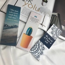 Ayracı Karışık Desen Ayraç Hediyelik Bookmark Karışık Desenli Çift Taraflı Ayraç 48 Adet