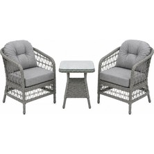 Liv Concept Asya Bahçe ve Balkon Oturma Grubu 1+1