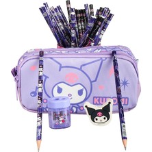 Kuromi "dekomus Cep Defteri Hediyeli" Lisanslı "magical Buddy" Koleksiyonu Kalem Çantası,2 Adet K