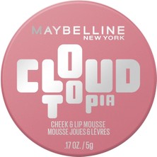 Maybelline New York Cloudtopia Köpük Dokulu Mat Allık 08 Enchanted Mauve
