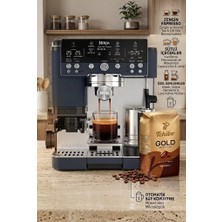 Ninja Luxe Cafe Premier 3'ü 1 Arada Otomatik Espresso Makinesi Lacivert +500GR Çekirdek Kahve Ile