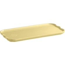 Emile Henry Madeleine Servis Tabağı 2 x 15 x 31,5 cm Tereyağı Sarısı/vanille
