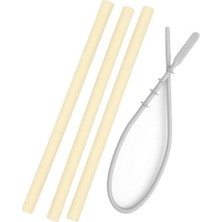 Oioi Hüp Silikon Pipet 3 Lü & Tem.fırçası - Mellow Yellow