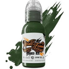 World Famous Tattoo Ink World Famous Ink Vincent Zattera Spoiled Sage Yeşil Dövme Boyası 1oz - 30ML