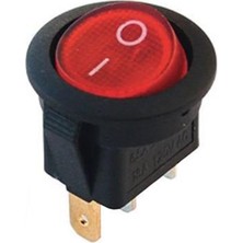 Sanec IC-131 Yuvarlak Işıklı Anahtar On-Off 3p