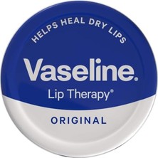 Mey İthalat Vaseline Lip Balm Therapy Original, 20 Gr, Dudak Bakım Jeli