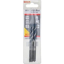 Bosch Professional Accessories Cyl/5 Serisi, Blue Granite Turbo Beton Matkap Ucu, 3'lü 5/6/8 Mm, gr