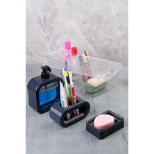 Modern Tasarım 4 Parça Banyo Aksesuar Seti Modern Hafif Lüks Yıkama Kabı Banyo Aksesuarları Ba