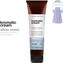 Mey İthalat Nook Kromatic Cream Silver Moon Saç Maskesi, 150ML, Vegan, Silikonsuz, Gümüş Gri Ton, Besleyici Bakım