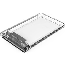 USB 3.0 Micro B Şeffaf 2.5” Inch Sata SSD Hard Disk Kutusu