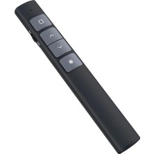 Ekranlı Şarjlı Lazer Sunum Kumandası Şarj Göstergeli Lazer Powerpoint Laser Pointer Slayt Atla