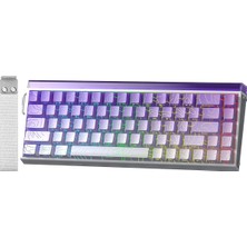 Hero 68 He Manyetik Klavye Trigger Dragon Switch 8000Hz Rgb Neon Tkl Hot Swap Oyuncu Klavyesi Mor