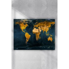 Mey İthalat Postermanya (PSTER6351) Masmavi Dünya Haritası Poster (60X90CM)