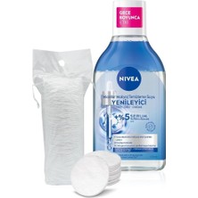Mey İthalat Yenileyici Serum Içerikli Micellar Makyaj Temizleme Suyu 400ML, Pamauk Hediyeli