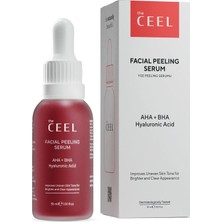 Mey İthalat The Ceel Aha%10 + Bha%2 Kırmızı Peeling Yüz Serumu 30 Ml, Cilt Tonu Eşitleyici ve Gözenek Sıkılaştırıcı Yenileyici Asit Serum, Glikolik Asit ve Panthenol Içeren Leke Karşıtı Bakım