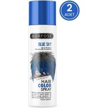 Mey İthalat Morfose Mech 24 Saate Kadar Etkili Mavi Renkli Saç Spreyi Blue Sky 150 ml 2 Adet
