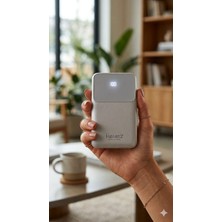 H28 10000 Mah Power Bank Pd 20W ve USB 22.5W Fast Hızlı Şarj Dahili Type C ve Lightning Kablolu