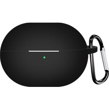 Pro 3 Kılıf Askılı Mat Silikon Siyah Freebuds Pro 3 ile Uyumlu Kılıf - Siyah