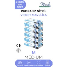 CoreMed Nitril Lila Muayene Eldiveni M - 5 Paket 100 lü