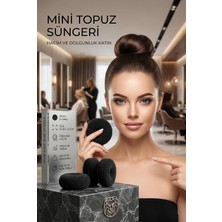 Mey İthalat Transformacion 2'li Siyah Mini Topuz Süngeri 6cm Donut Saç Şekillendirici 721884