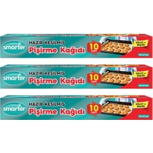 Smarter 3 Paket (30 Adet x 3) Yağlı Pişirme Kağıdı Hazır Kesilmiş