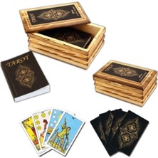 Mey İthalat Star Okey Tarot Oyun Kartı Ahşap Kutulu
