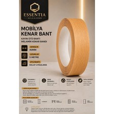 ESBH Mobilya Kenar Bant 40 mm x 5 Metre Kayın Ütü Bantı Melamin Kenar Bandı