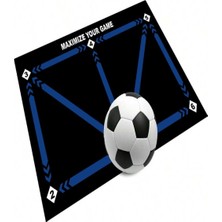 Carmine CARPET(3847) Futbol Eğitim Antrenman Kaymaz Taban Çocuk Oyun Halısı Lacivert 60 x 90