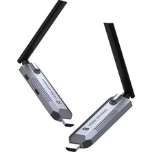 Mey İthalat Coverzone Kablosuz HDMI Verici ve Alıcı Kiti - Uydudan Projeksiyona | 150 Metre Menzil | 1080P 60Hz Notebook'dan Tv'ye Görüntü Aktarımı | Hd-Tx-Rx | Tak-Çalıştır | Çoklu Cihaz Desteği - G146 HDMI