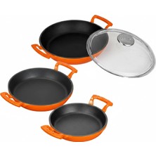Lava Döküm Sahan Seti 16-20-24 cm - Profesyonel Lezzet Koleksiyonu