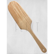 Gürgen Ağacı El Yapımı Tahta Ahşap Spatula Mutfak Yemek Servis Kaşığı Çevirgeç 37 cm
