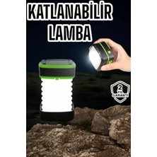 Ozka Concept Katlanabilir Kamp Lambası Solar Fener Görünümlü 3 Kademeli Şarjlı