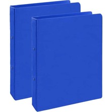 Mavi 2 Halkalı Klasör 2 Adet A5 Pvc Öğrenci ve Ofis Tipi Evrak Sunum Talebe Büro Klasörü Iç