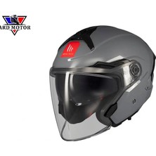 mt Helmets Cosmo Sv Solid A2 Parlak Gri Yarım Kask
