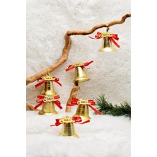 Waldern Yılbaşı 6lı Merry Christmas Çan Süs 5cm