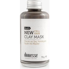 Dionesse Yeni Hücre Yeni Saç Detoks Siyah Kil 100 gr / Hücre Yenileyici, Yağ ve Kepek Kontrolü,