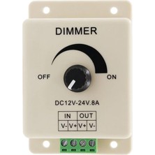 Tls Robotik LED Dimmer Dc 12V 24V 8A Ayarlanabilir Parlaklık Kontrolü