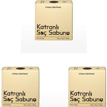 Kırkpınar Doğal Bitkisel Katranlı Saç Sabunu 130 gr 3 Paketi