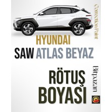 Hyundai Saw Atlas Beyazı Rötüş Boyası, I10, I20, Tucson, Elantra, Kona, Bayon ile Uyumlu, 25 ml