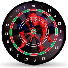 4 Oklu Mıknatıslı Desenli Dart Seti Çift Yönlü Manyetik Dart Askılı Dartboard