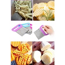 Qniay Cips Patates Doğrayıcı Chips Chopper Şekilli Sebze ve Meyve Dilimleyici