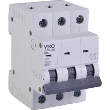 4VTB-3B25 Otomatik Sigorta 4,5ka B Tipi 3 Kutup 25A