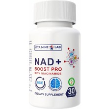 Vita Mine Lab Nad+ Boot Pro With Niacinamide Healthy Aging & Brain Nerves 30 Capsules