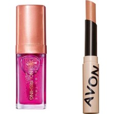 Mey İthalat Avon True Nourishing Dudak Yağı 7 Ml. Blossom ve Avon Tinted Lip Balm Papaya 2 Li Set